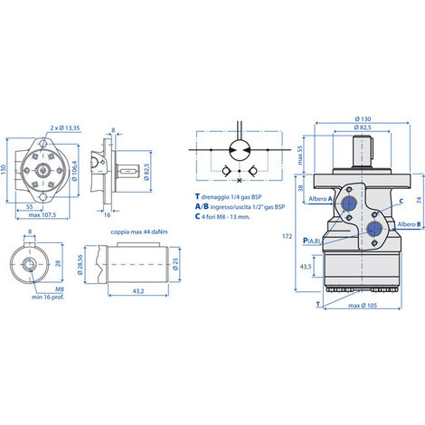 MOTORE ORB.MR CC 250,1 AL.25 CIL.