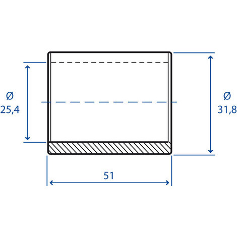 BUSSOLA PERNO ATT. 31,8/25,4 PZ.10