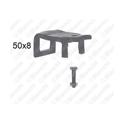 STAFFA 50X8 C/RINF.TELAIO 50X50