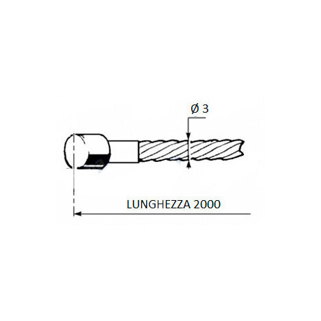 FILO FRENO E FRIZIONE Mm.3 L.2000 CAPPIO