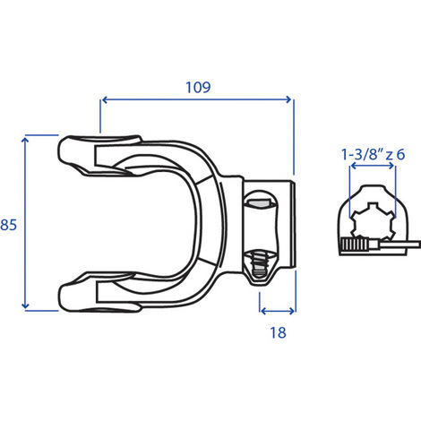 FORCELLA ATT. S.2300 1-3/8