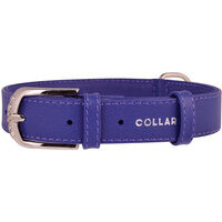 Collare glamour 35mm 46-60cm viola in pelle