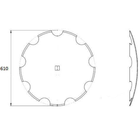 DISCO FRANGIZOL.610 DENTATO E.67 SP.5 V