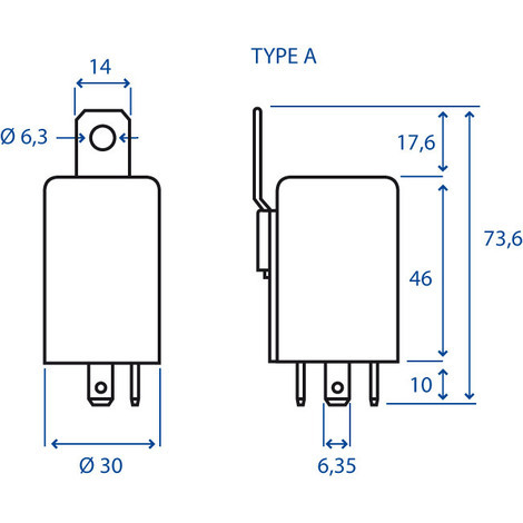 INTERMITTENZA ELETT.12V 47WATT C/STAFFA