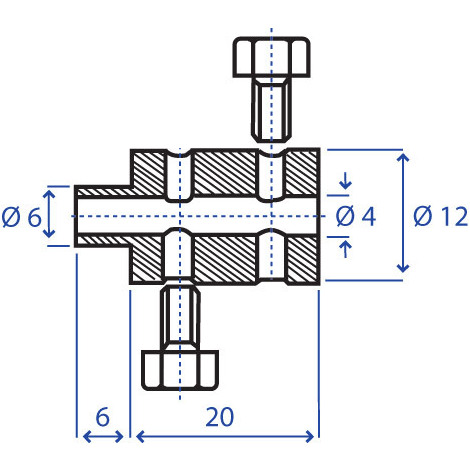 MORSETTO SERRAFILO FUNE 2-4 PZ.50