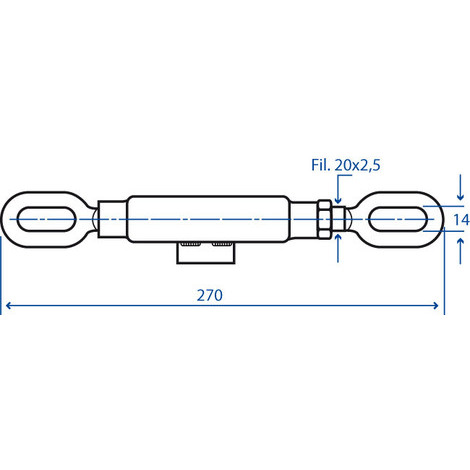 MANICOTTO X CATENE 270  20X2,5 PZ.2