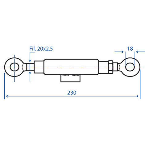 MANICOTTO X CATENE 230  20X2,5 PZ.2