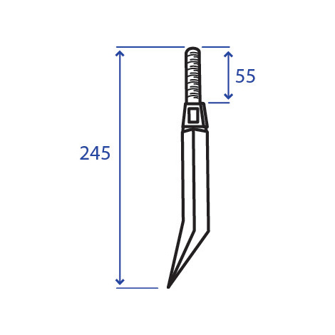 DENTE QUADRO PER ERPICE N.3 L.248