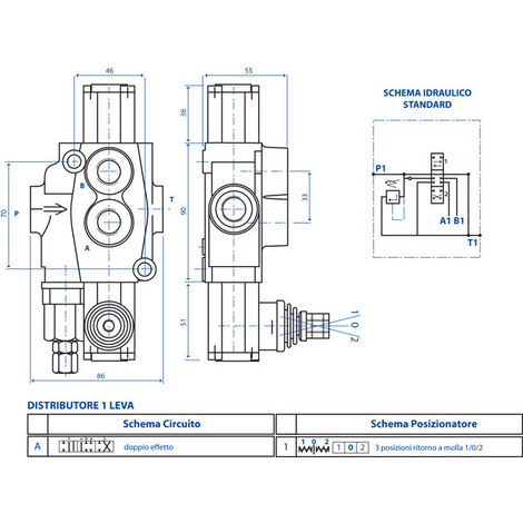 DISTRIBUTORE 3/8 35LT 1LEVA DE