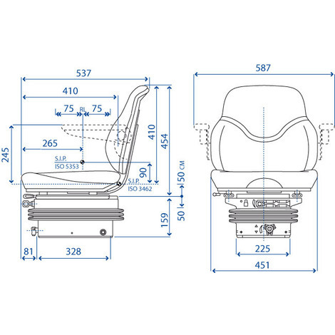 SEDILE SKAY C/MOLLEGG.M200 MECC. STRETTO