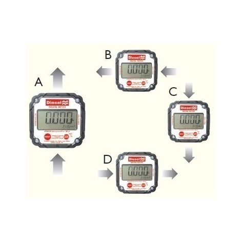 CONTALITRI ELETTRONICO PER GASOLIO 5 CIFRE