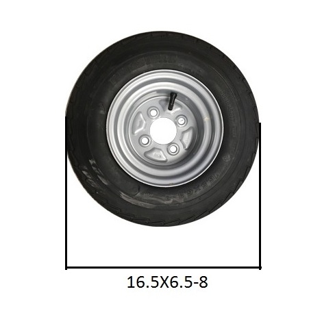 RUOTA PNEUM.C/CERCHIO 4F.FIAT 16.5X6.5-8