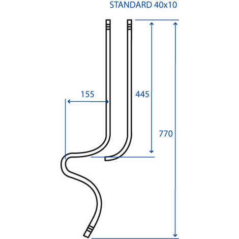 MOLLA ROMPITRACCIA 40X10 C/VOMERINO