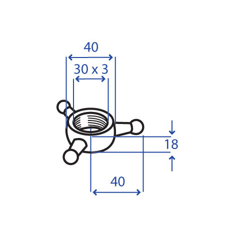 CONTRODADO A STELLA PER 3 PUNTO 30X3