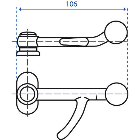 CHIUSURA A POMOLO LEGG.MA L.106 PZ.10