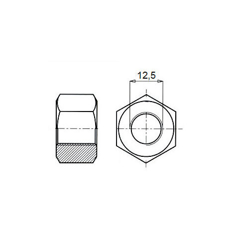 DADO SERRAGGIO RUOTE M12X1,5 PZ.5