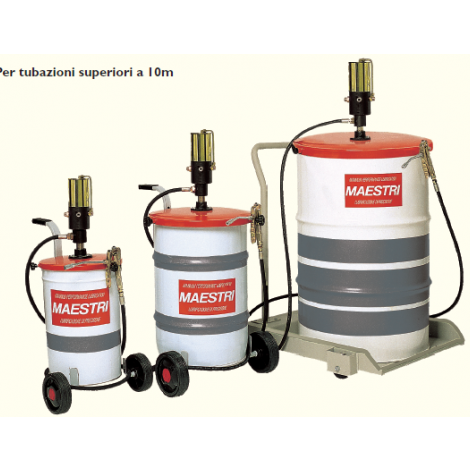 AEROPULSOMETRO GRASSO per fusti da 50-60kg. Rapporto di compressione 100:1
