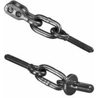 Mezza catena imbrigliamento adattabile vari brand, 3 maglie e grillo diametro 12