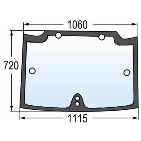 Parabrezza regolabile adattabile rif. originale CNH 44911501