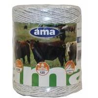 Filo elettrificato colore BIANCO per recinzioni elettriche da 200 mt, larghezza 24X0,4 6conduttori acciaio Ø 0,20