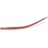 Punta curvata di alta qualità per forca da letame: Ø 36 mm, lunghezza 600 mm, M22.