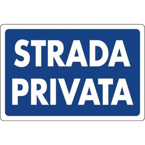 Cartello segnaletica linea privata 30x20 in plastica