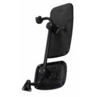 Specchio retrovisore dx con due coppe, una panoramica con curvatura sferica 300mm, braccio 450 mm , coppe 230x180 mm e 167x217 mm