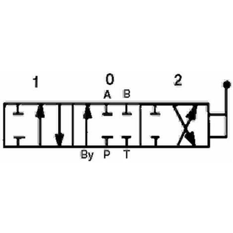 Cursore per doppio effetto modello Basic da 3/8 a 1 leva