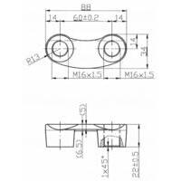 staffa di fissaggio adattabile MASCHIO riferimento originale 38100312