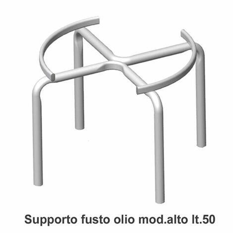 Supporto per fusti zincato per fusti da 30-50Lt