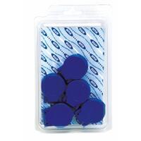 Tappo antipolvere automatico di colore blu per femmina innesto rapido da 1/2