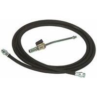 Tubo flessibile per pompe d'ingrassaggio 1,50 Mt Completo di rubinetto e testina.