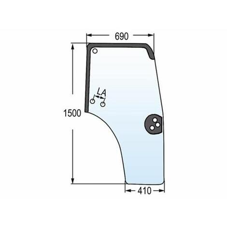 Vetro portiera adattabile rif. originale CNH 44910452