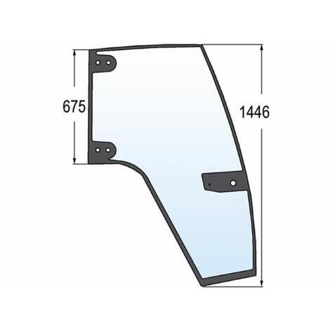 Vetro portiera destra adattabile rif. originale CNH 134621091