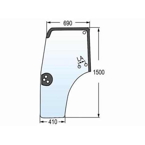 Vetro portiera sinistra adattabile rif. originale CNH 44910453