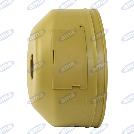 Controcuffia ovale in plastica modello standard con 2 sportelli laterali,  275 lunghezza 148 mm.