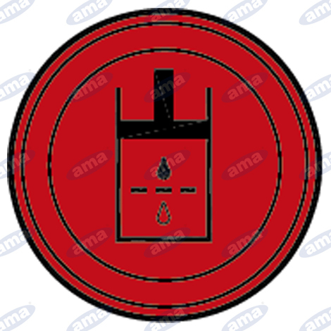 Spia rossa per filtro olio, dima di foratura  12,5 mm, 12,5x 25,6 mm